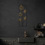 Wallity Strawberry Escultura de pared de metal Multicolor